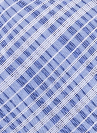 Calvin Klein Gravata Slim Xadrez Contrastante Masculina Azul Marinho Tamanho Regular