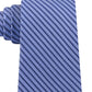 Gravata de seda listrada fina masculina Calvin Klein, tamanho azul marinho, regular