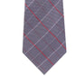 Gravata Calvin Klein Masculina Holly Slim Check de Seda Cinza Tamanho Regular