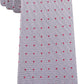 Gravata Calvin Klein Masculina Holly Pin-Dot Slim Silk Cinza Tamanho Regular