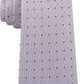 Gravata Calvin Klein Masculina Holly Pin-Dot Slim Silk Cinza Tamanho Regular