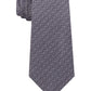 Gravata Calvin Klein Masculina Linear Hex-Dot de Seda Cinza Tamanho Regular