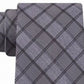 Gravata Slim Calvin Klein Masculina Jewel Graphic Check Cinza Tamanho Regular