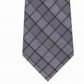 Gravata Slim Calvin Klein Masculina Jewel Graphic Check Cinza Tamanho Regular