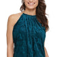 Vestido estampado de veludo Kensie feminino tamanho 4