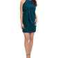 Vestido estampado de veludo Kensie feminino azul tamanho 6