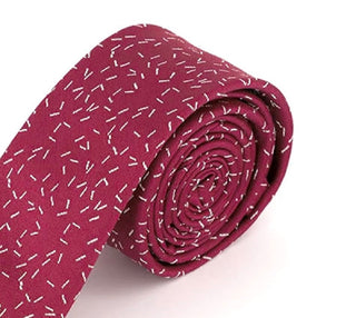 Gravata Calvin Klein Masculina Skinny com Traços Dispersos Vermelha Tamanho Único