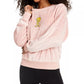 Warner Brothers Junior's Tweety Bird Fuzzy Top Rosa Tamanho Grande