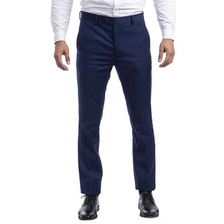 Sean Alexander Men's Stretch Ultra Slim Fit Trousers Navy Size 38
