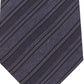 Gravata masculina Kenneth Cole Reaction Stone Slim Stripe preta tamanho regular