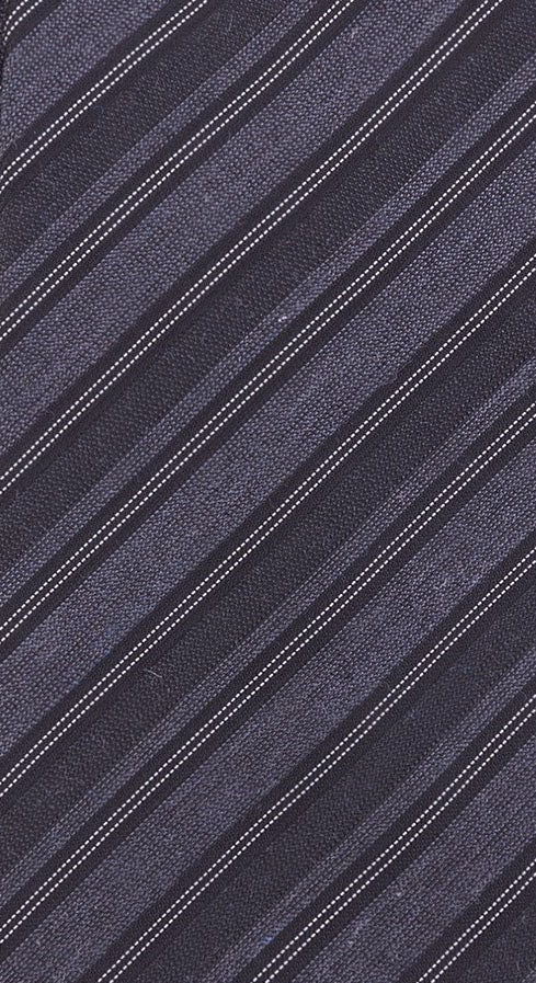 Gravata masculina Kenneth Cole Reaction Stone Slim Stripe preta tamanho regular