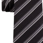 Gravata listrada masculina Kenneth Cole Reaction Veloutine preta tamanho regular
