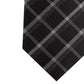 Gravata xadrez clássica masculina Kenneth Cole Reaction Stone, preta, tamanho regular