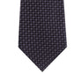 Gravata Slim Masculina Kenneth Cole Reaction Micro Checkerboard Preta Tamanho Regular
