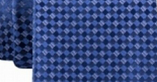 Gravata Slim Masculina Kenneth Cole Reaction Micro Checkerboard Azul Marinho Tamanho Regular
