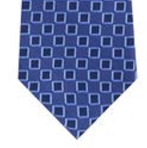 Gravata Geo Slim Outline Masculina Kenneth Cole Reaction Azul Tamanho Regular