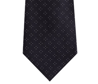 Gravata Geométrica Quadrada Aberta Masculina Kenneth Cole Reaction Preta Tamanho Regular