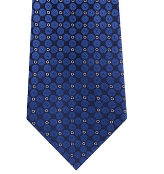 Gravata masculina Kenneth Cole Reaction Mosaic Slim Geo Navy, tamanho regular