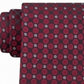 Gravata masculina Kenneth Cole Reaction Mosaic Slim Geo vermelha tamanho regular