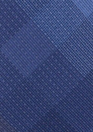 Gravata xadrez slim masculina Kenneth Cole Reaction azul tamanho regular