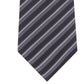 Gravata Slim Listrada Masculina Kenneth Cole Reaction Preta Tamanho Regular