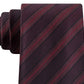 Gravata Masculina Kenneth Cole Reaction Slim Metallic Dot Stripe Vermelha Tamanho Regular