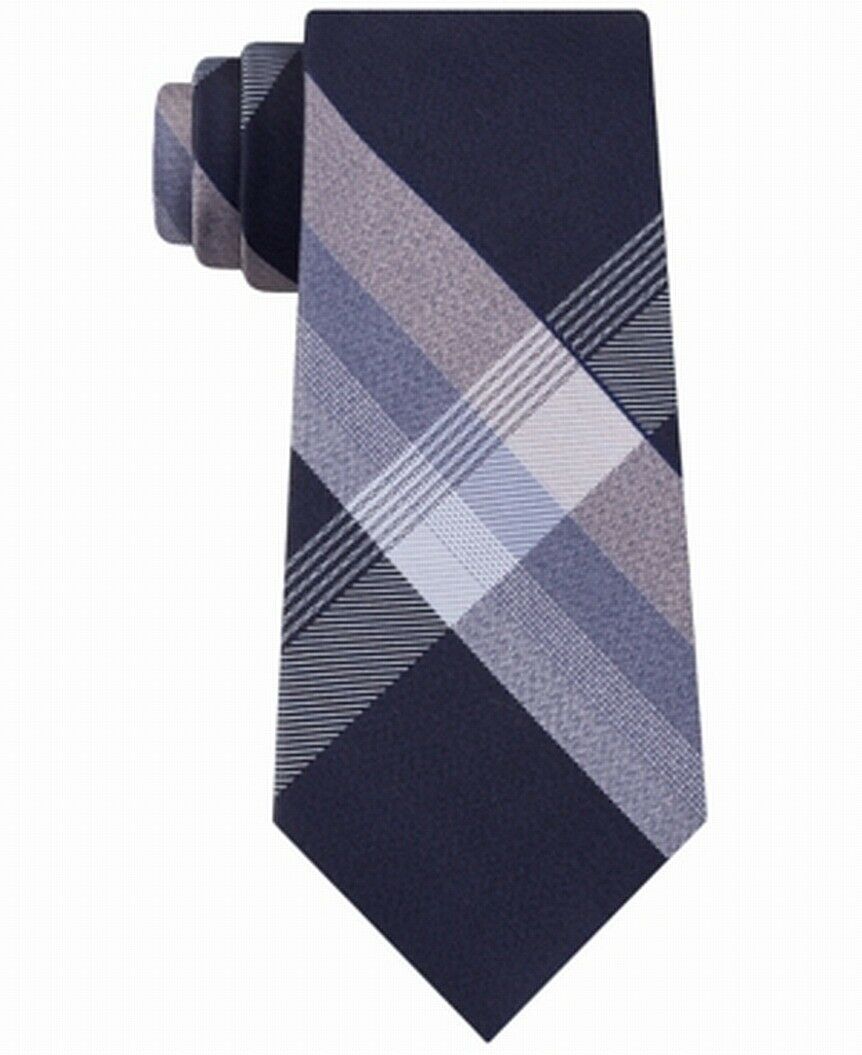 Gravata xadrez fina Parkway masculina Kenneth Cole Reaction preta tamanho regular
