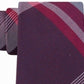 Gravata xadrez fina Parkway masculina Kenneth Cole Reaction vermelha tamanho regular