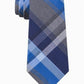 Gravata xadrez masculina Kenneth Cole Reaction azul tamanho único