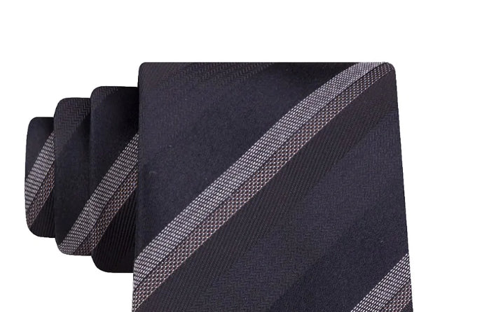 Gravata xadrez Adam Slim masculina Kenneth Cole Reaction preta tamanho único