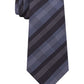 Gravata xadrez slim masculina Kenneth Cole Reaction cinza tamanho regular