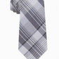 Gravata fina xadrez Turning Point masculina Kenneth Cole Reaction cinza tamanho regular