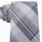 Gravata fina xadrez Turning Point masculina Kenneth Cole Reaction cinza tamanho regular