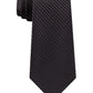 Gravata Kenneth Cole Reaction Slim Fine Metallic Grid Masculina Preta Tamanho Regular