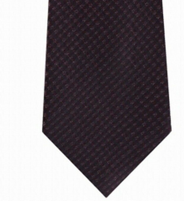 Gravata Kenneth Cole Reaction Slim Fine Metallic Grid Masculina Vermelha Tamanho Regular