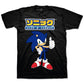 Camiseta masculina Freeze 24-7 Slim Fit Sonic Kanji Graphic, preta, tamanho grande