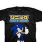 Camiseta masculina Freeze 24-7 Slim Fit Sonic Kanji Graphic, preta, tamanho grande