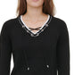 Suéter Calvin Klein Feminino com Cadarço Preto Tamanho P