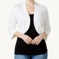 Cardigan Bolero Feminino Jessica Howard Branco Tamanho P