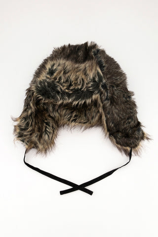 Stetson Men's Faux-Fur Trapper Hat  Black Size Large