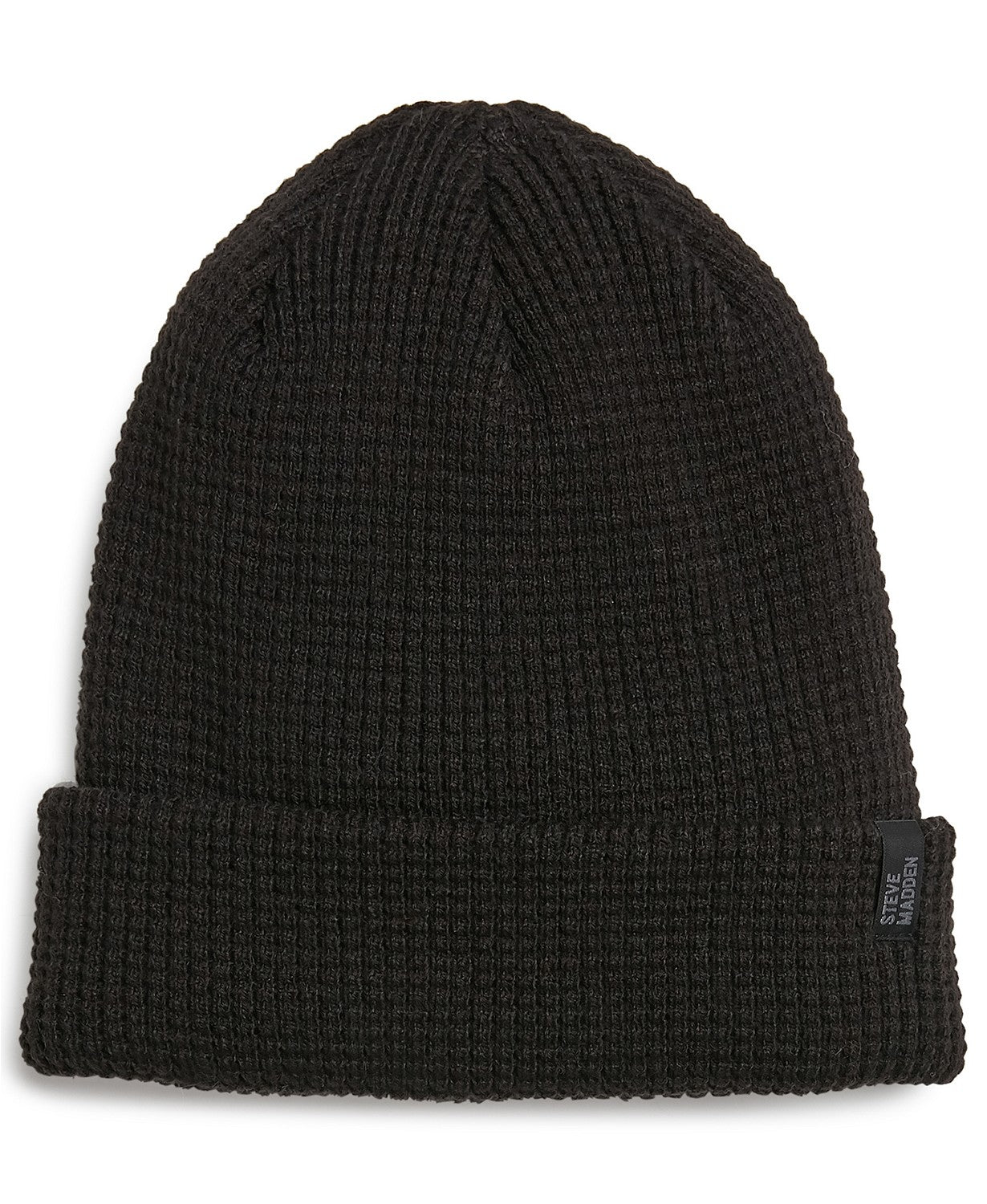 Gorro canelado masculino Steve Madden, preto, tamanho único