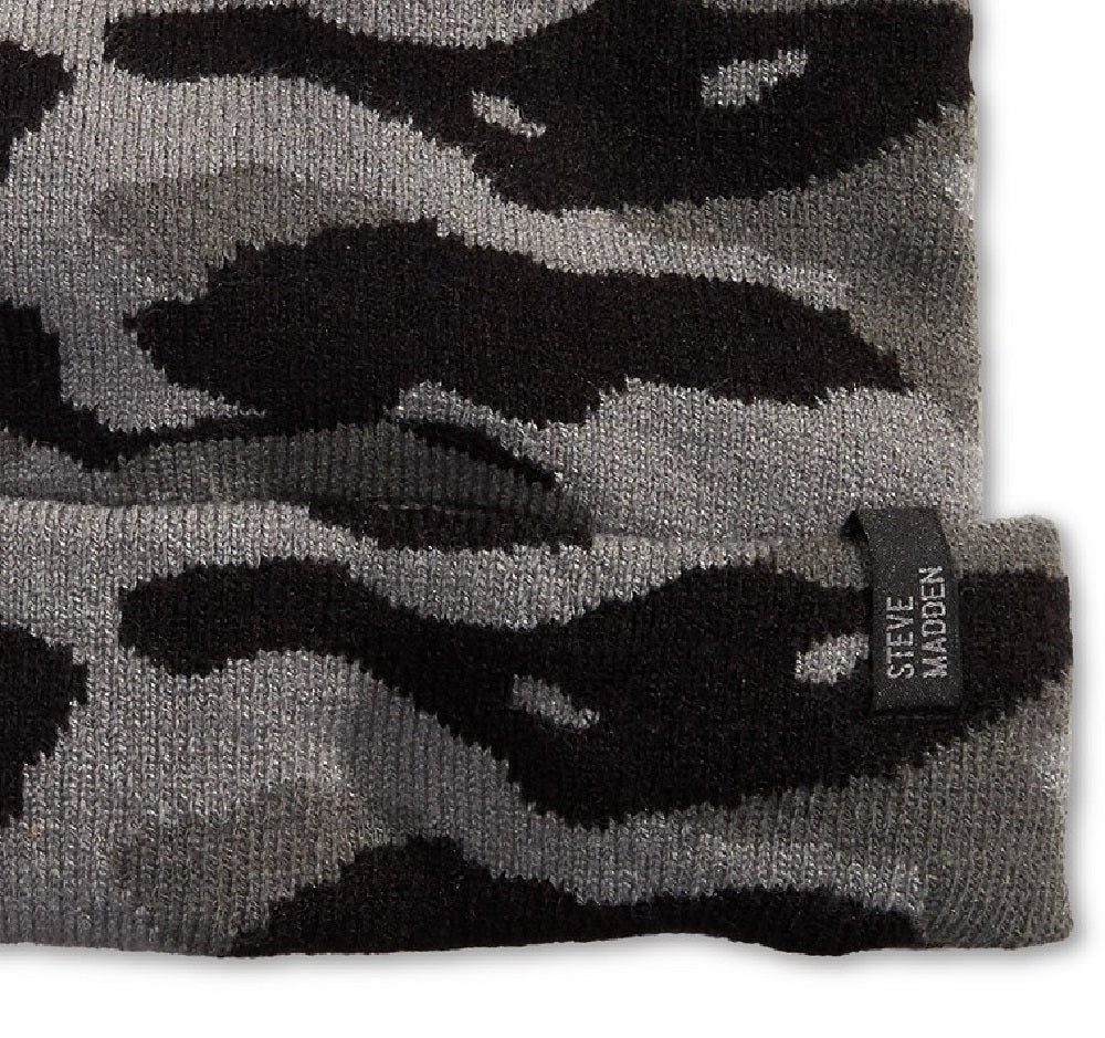 Gorro camuflado masculino Steve Madden cinza tamanho único