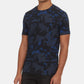 Camiseta camuflada masculina Kenneth Cole York, azul, tamanho grande
