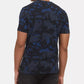Camiseta camuflada masculina Kenneth Cole York, azul, tamanho grande