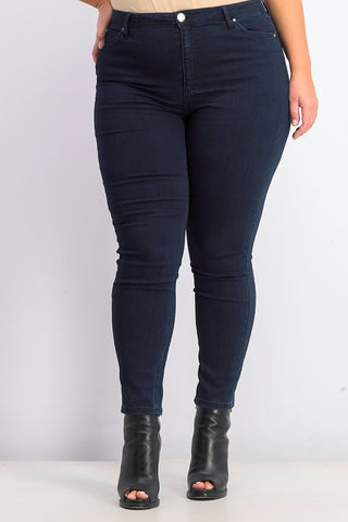 Calça jeans skinny de cintura alta Tinseltown Juniors, azul brilhante, tamanho 5