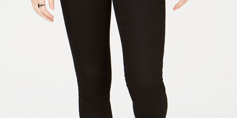 Calça jeans skinny de cintura alta Tinseltown Juniors, preta, tamanho 9