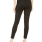 Leggings Topson de couro sintético com costas em malha ponte da Tinseltown Juniors, tamanho médio, pretas