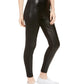 Leggings Topson de couro sintético com costas em malha ponte Tinseltown Love Fire Juniors, tamanho P
