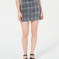 Minissaia jeans estampada Tinseltown Juniors, preta, tamanho 9
