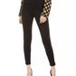 Calça skinny listrada de couro sintético Love Fire Juniors, tamanho P, preta